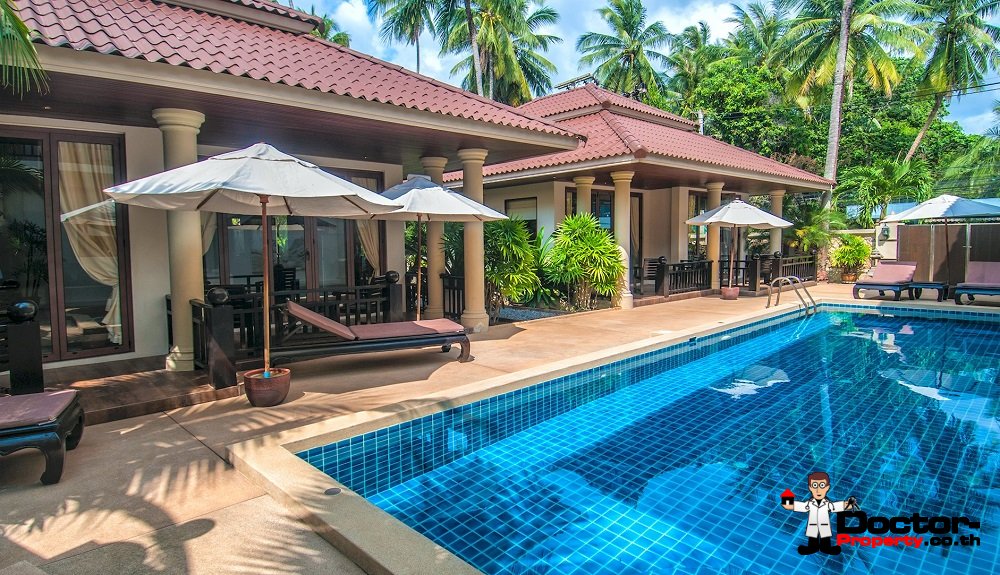 Beachfront 7 Bedroom Villa + 3 Guest Villas + Apartments - Taling Ngam - Koh Samui for sale